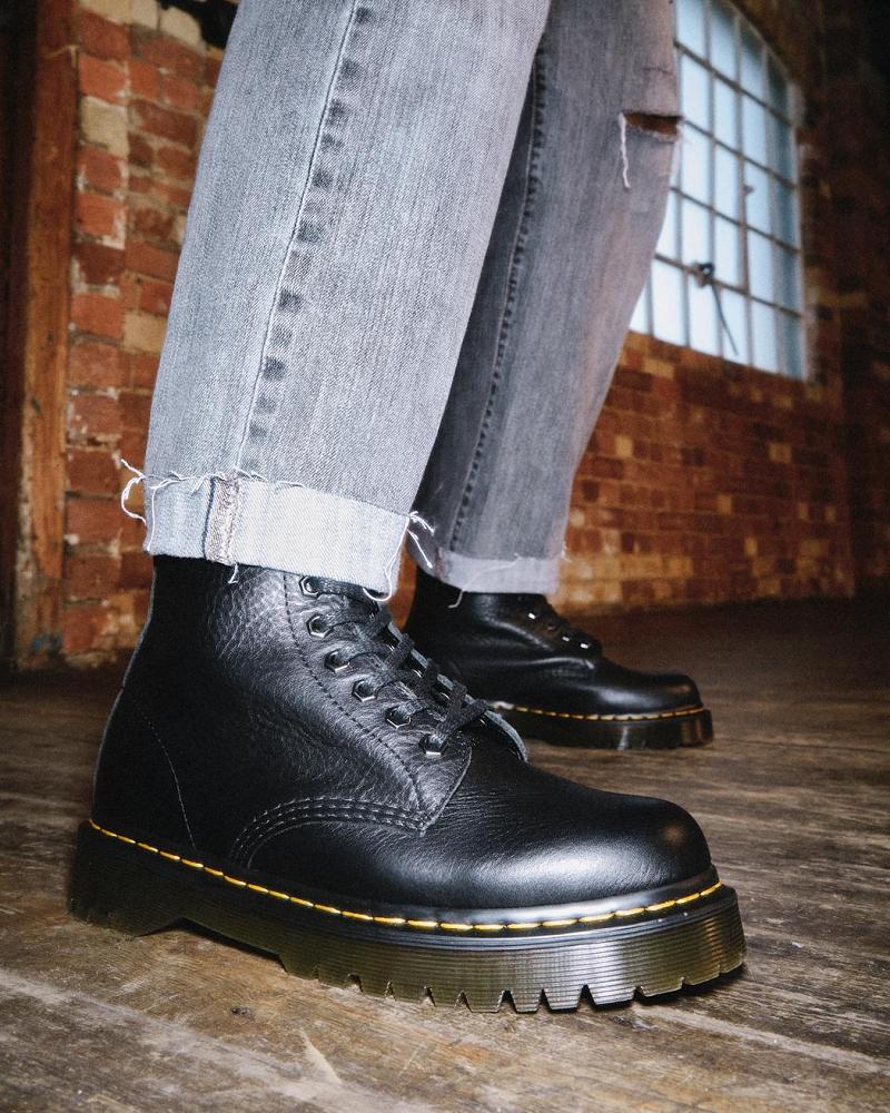 Dr Martens 1460 Pascal Bex Leren Veterlaarzen Heren Zwart | NL 285FDN